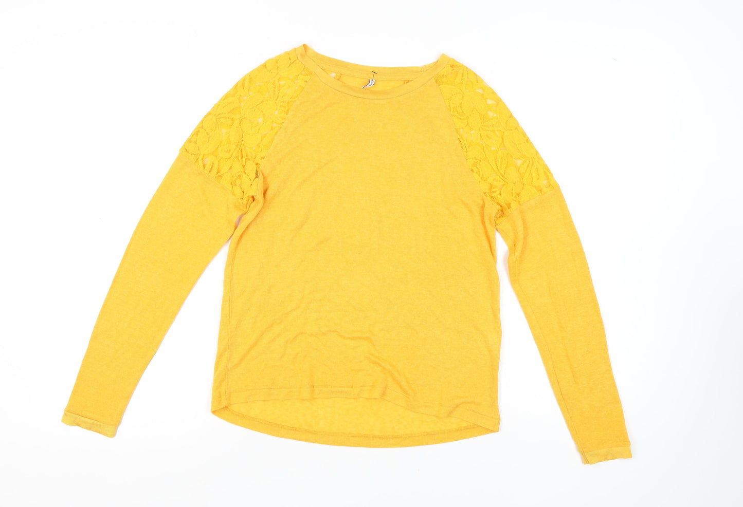 Womens UK Size S Only Yellow Basic Blouse