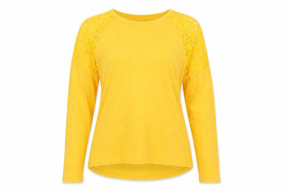 Womens UK Size S Only Yellow Basic Blouse