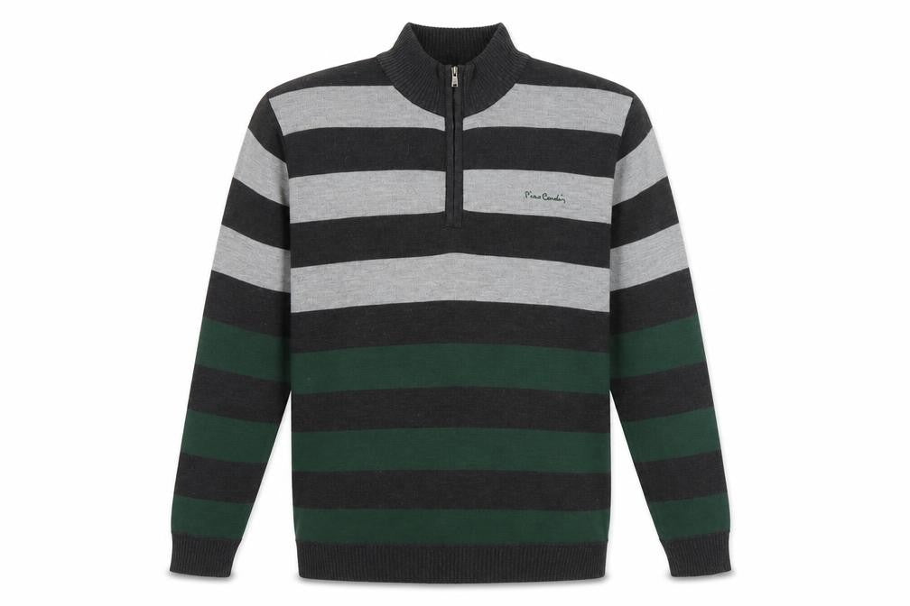 Mens UK Size L Pierre Cardin Grey Pullover Jumper