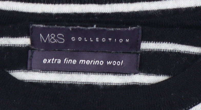 Womens UK Size 8 Marks and Spencer Black Pullover Jumper