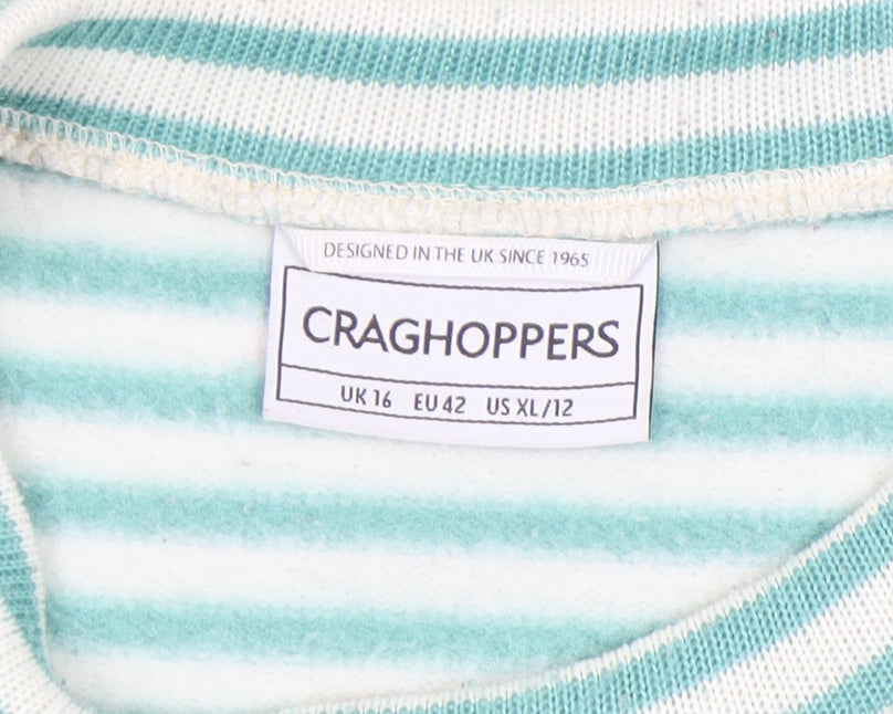 Craghoppers Women's Striped Pullover Sweatshirt, Size 16