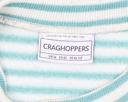 Craghoppers Women's Striped Pullover Sweatshirt, Size 16