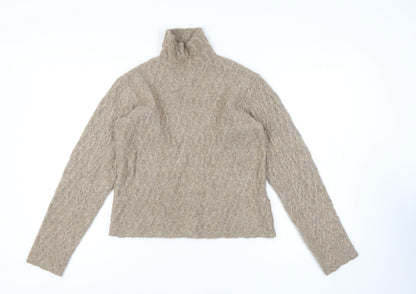 Camilla Pihl Women's Beige High Neck Pullover Jumper