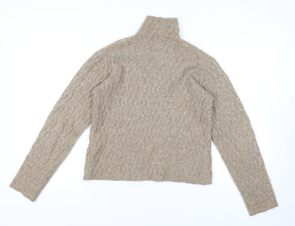 Camilla Pihl Women's Beige High Neck Pullover Jumper