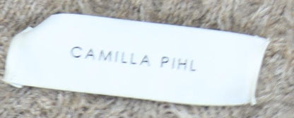 Camilla Pihl Women's Beige High Neck Pullover Jumper