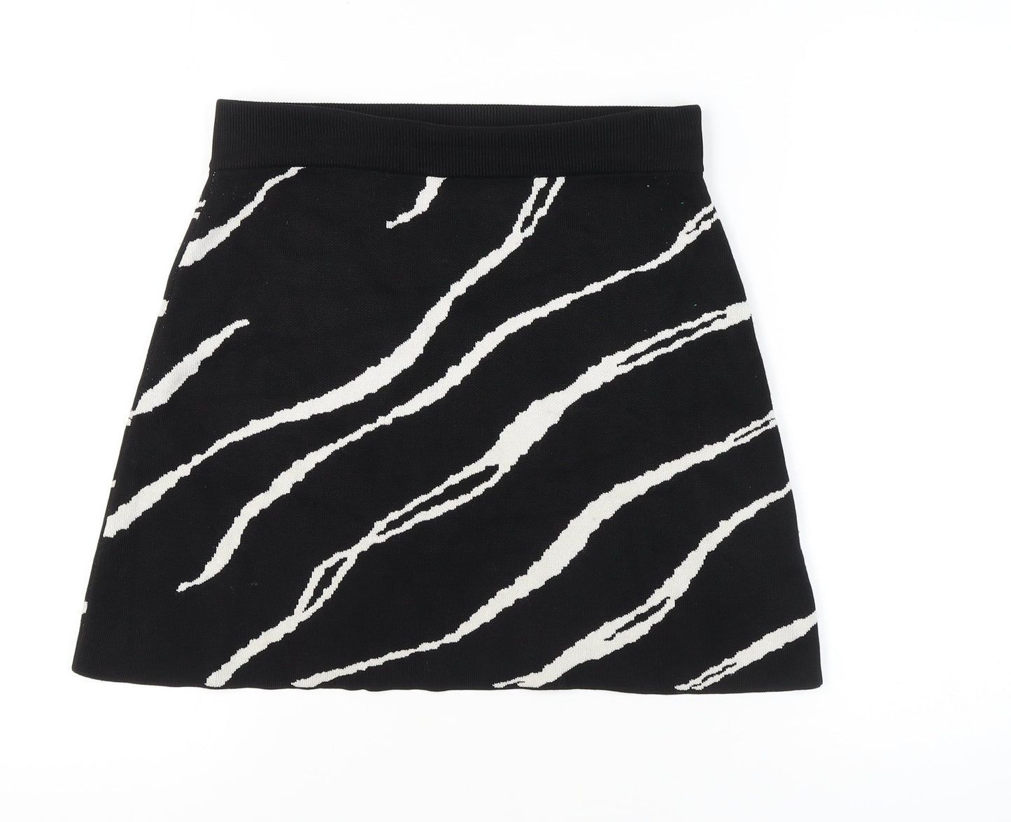 Weekday Women's Black Animal Print Skirt M