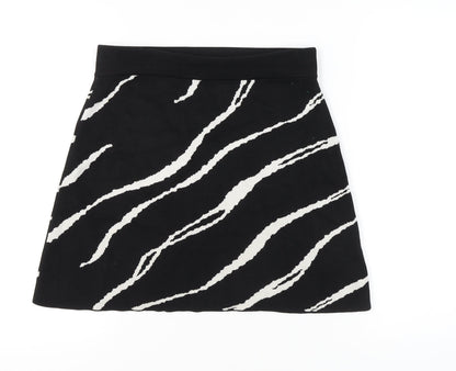 Weekday Women's Black Animal Print Skirt M