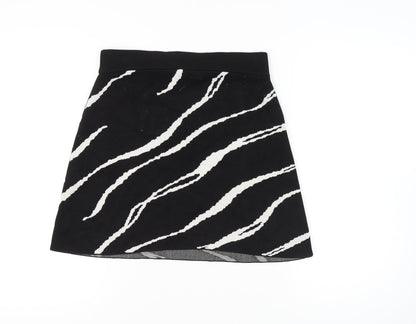 Weekday Women's Black Animal Print Skirt M