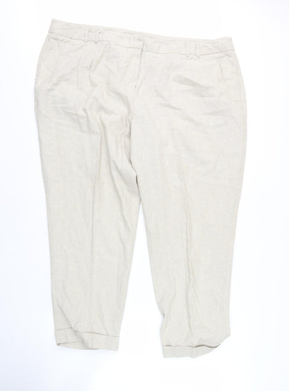 Womens UK Size 18 BHS   Beige Trousers