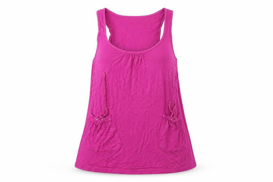 Beach Time Pink Viscose Tank Top for Women Size 6
