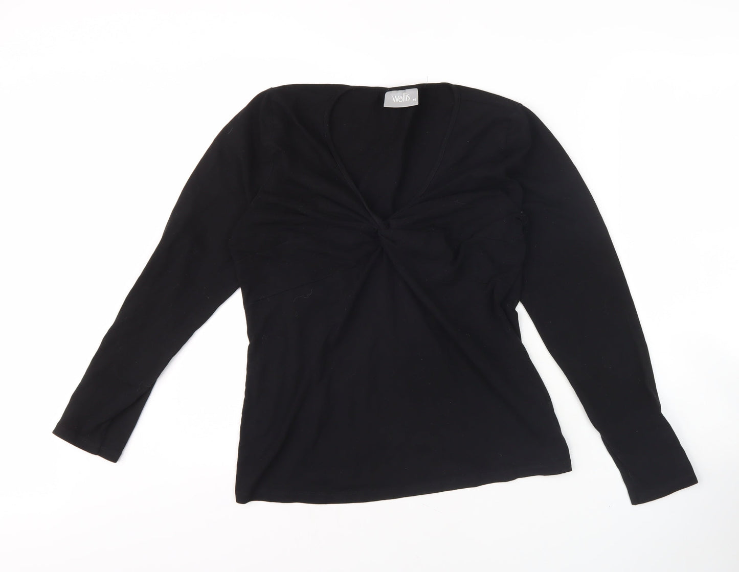 Womens UK Size 16 Wallis Black Basic Blouse