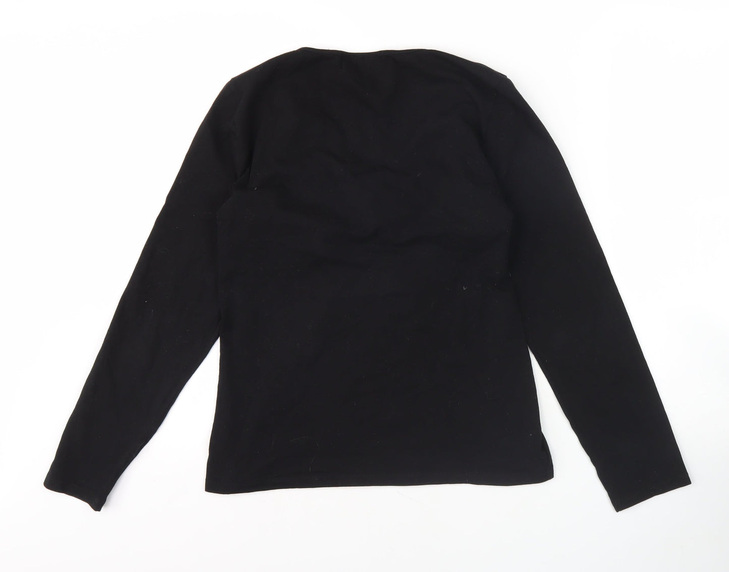Womens UK Size 16 Wallis Black Basic Blouse