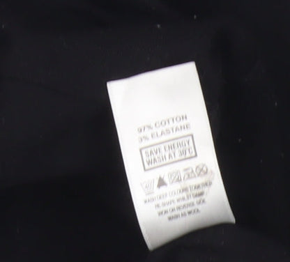 Womens UK Size 16 Wallis Black Basic Blouse