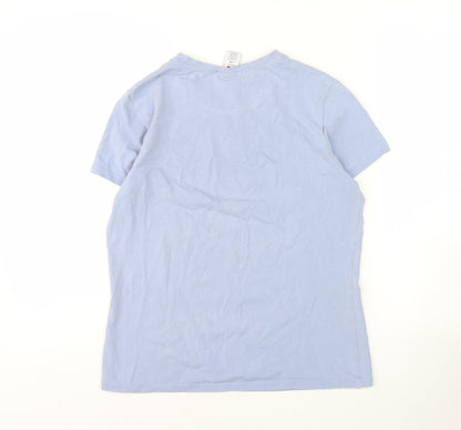 GAP Women's Blue Basic Stretch T-Shirt, Size L