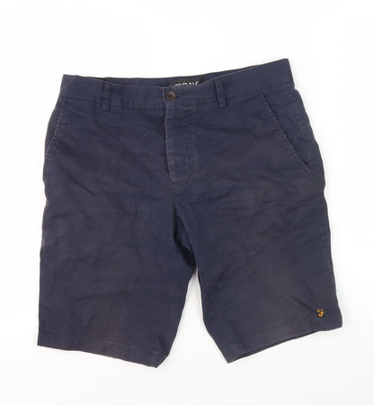 Farah Men's Blue Chino Shorts, Size 30