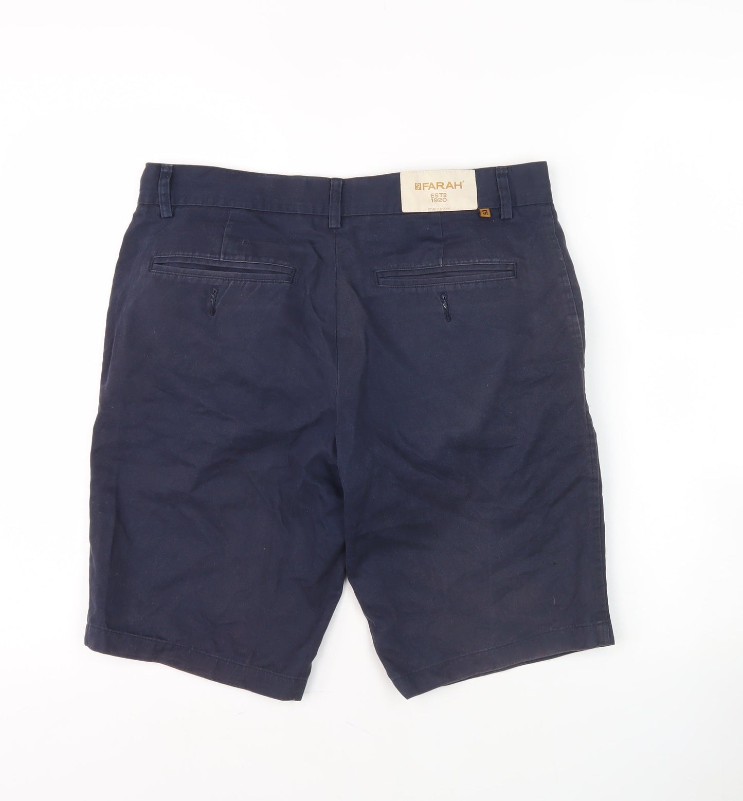 Farah Men's Blue Chino Shorts, Size 30