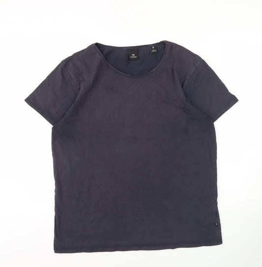 Scotch & Soda Men's Black Crew Neck T-Shirt L