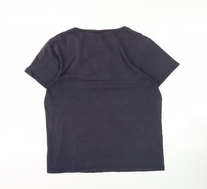 Scotch & Soda Men's Black Crew Neck T-Shirt L