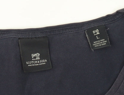 Scotch & Soda Men's Black Crew Neck T-Shirt L