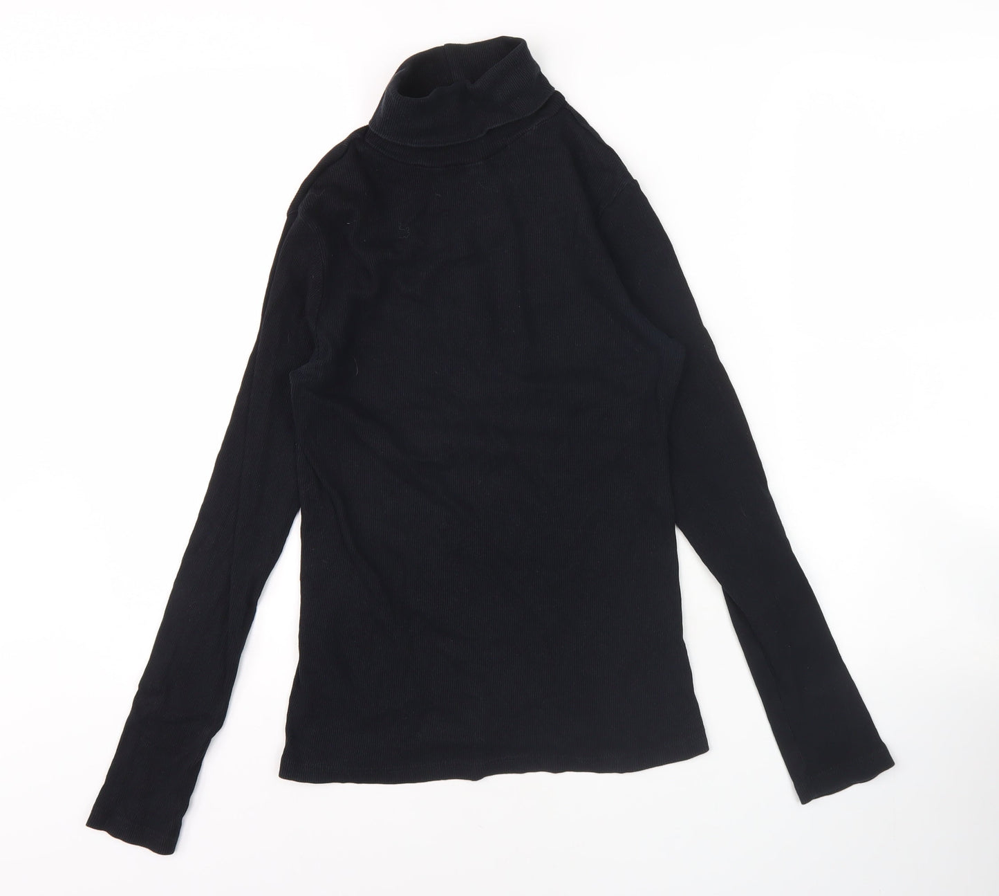 Womens UK Size 12 River Island Black Basic T-Shirt