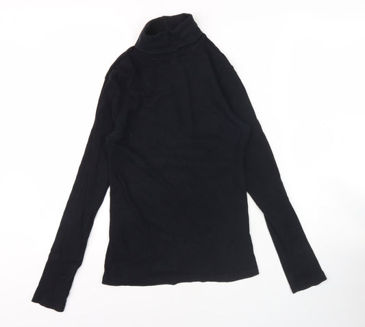 Womens UK Size 12 River Island Black Basic T-Shirt