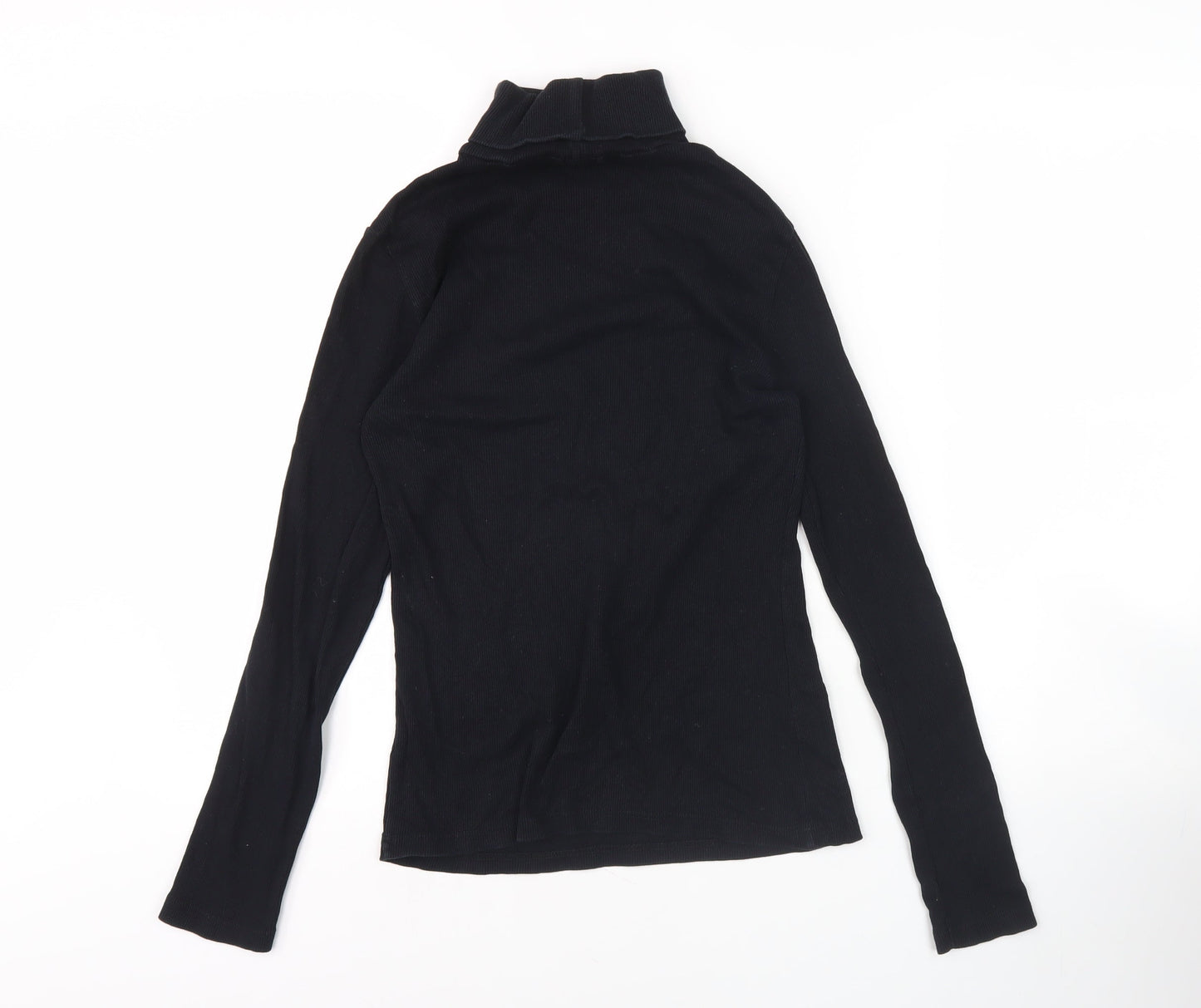 Womens UK Size 12 River Island Black Basic T-Shirt