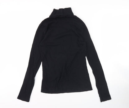 Womens UK Size 12 River Island Black Basic T-Shirt