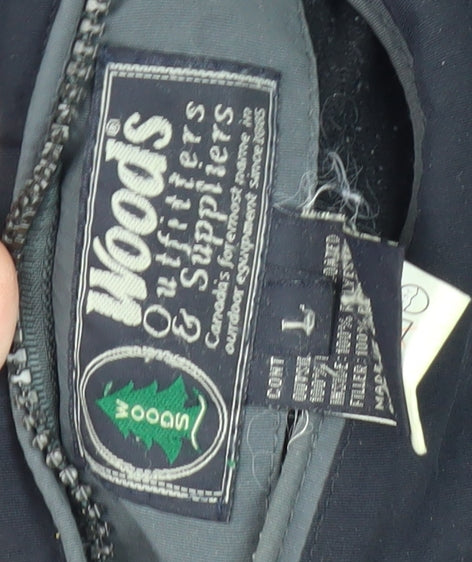 Woods Men's Black Jacket L Full Zip