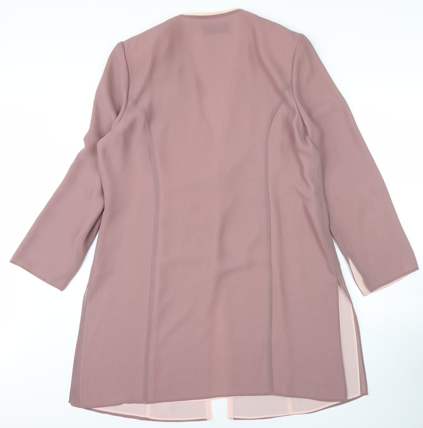 Jacques Vert Women's Pink Embroidered Jacket Size 16