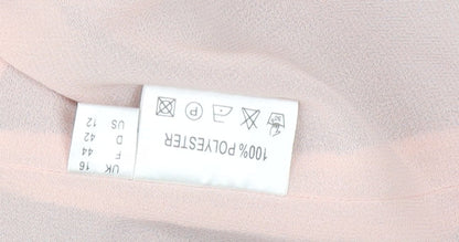 Jacques Vert Women's Pink Embroidered Jacket Size 16