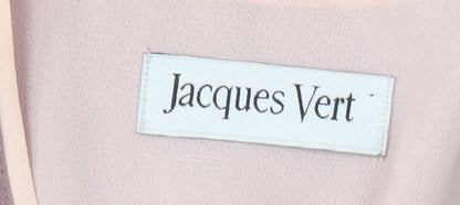 Jacques Vert Women's Pink Embroidered Jacket Size 16