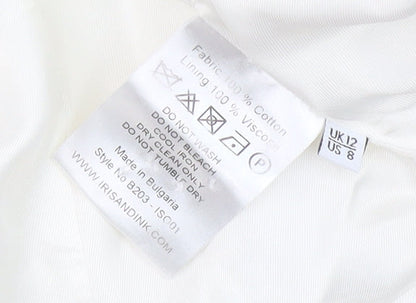 Iris & Ink Women's Ivory Blazer Size 12