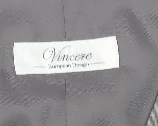 Vincere Men's Grey Suit Waistcoat, Size 42L