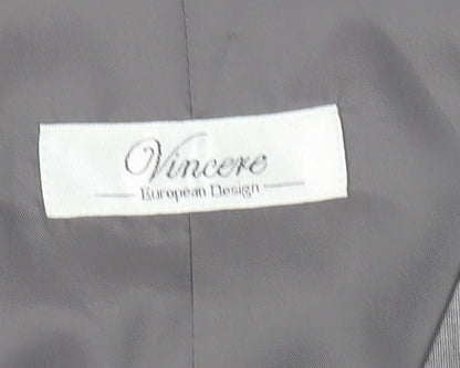 Vincere Men's Grey Suit Waistcoat, Size 42L