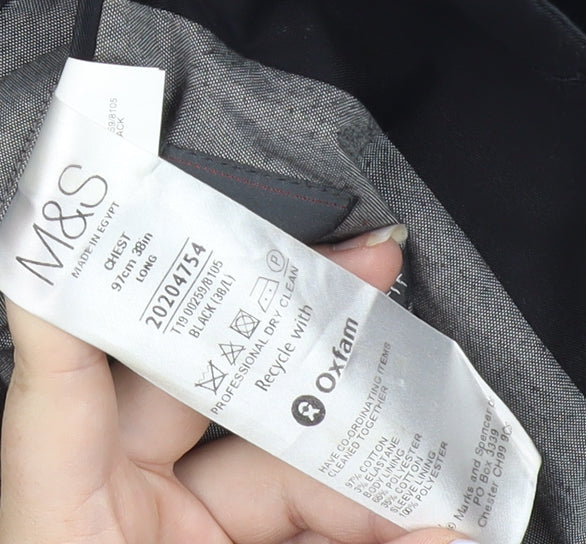 Marks and Spencer Men's Black Slim Fit Blazer