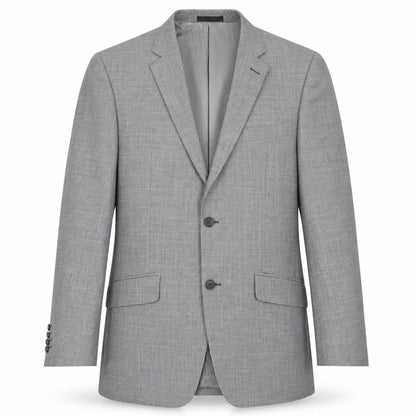 Front view of Vincere Men's Grey 40 Regular Blazer Business Formal