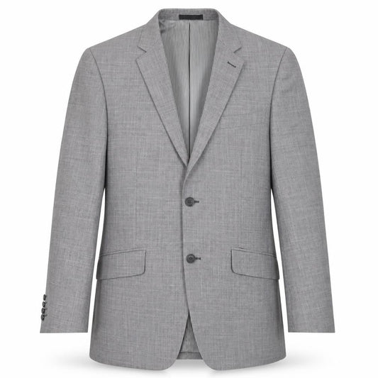 Front view of Vincere Men's Grey 40 Regular Blazer Business Formal