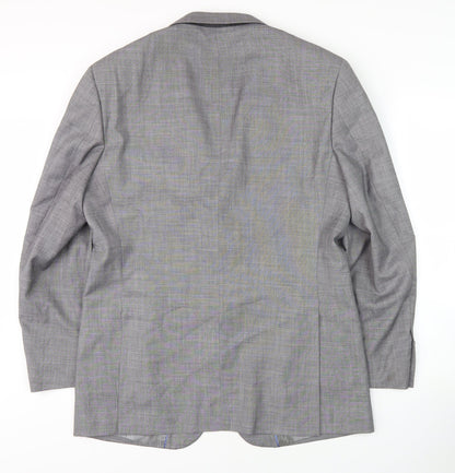 Vincere Men's Grey 40 Regular Blazer Business Formal