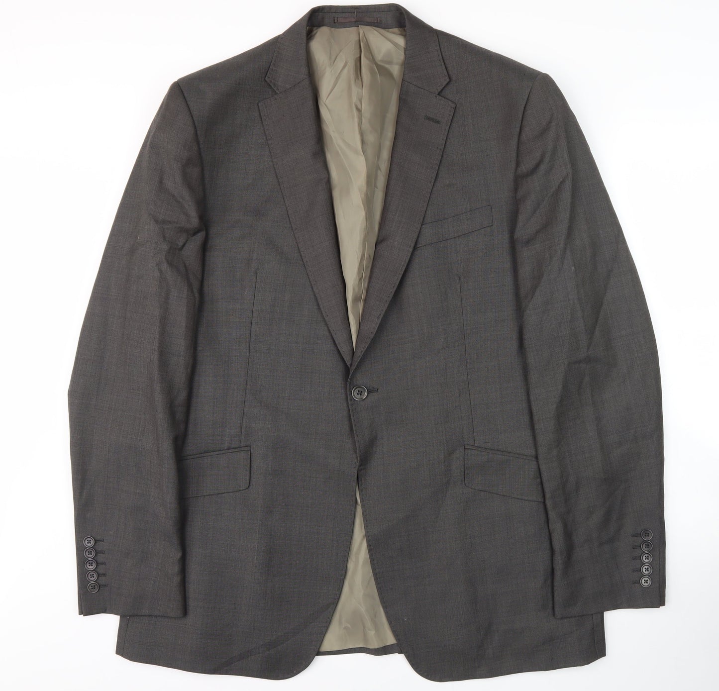 Mens UK Size 44 Tom English Regular Grey Suit Jacket