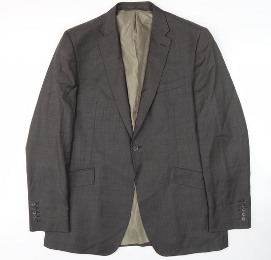 Mens UK Size 44 Tom English Regular Grey Suit Jacket