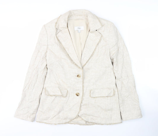 Marks and Spencer Beige Blazer - Size 8