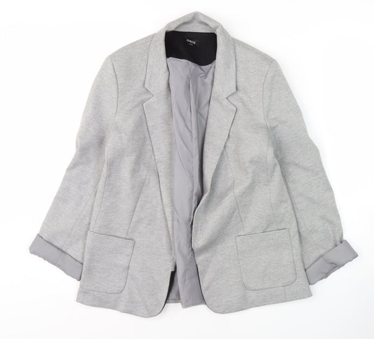 Oasis Women's Grey Blazer, Size 10, Regular Fit, Lined