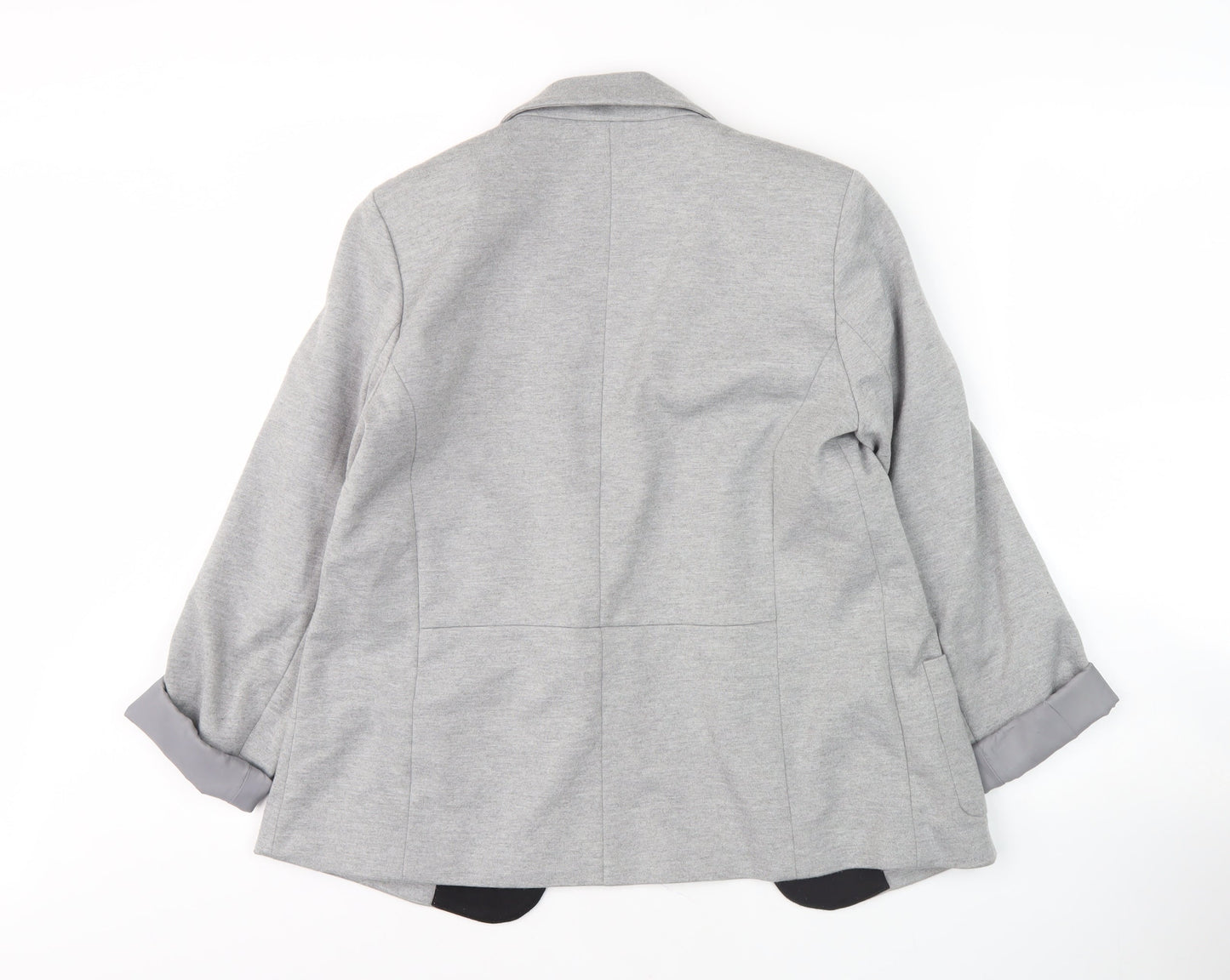 Oasis Women's Grey Blazer, Size 10, Regular Fit, Lined