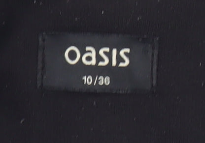 Oasis Women's Grey Blazer, Size 10, Regular Fit, Lined