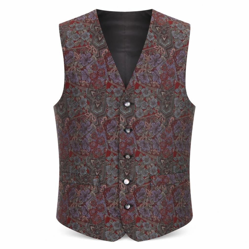 Mens UK Size M C&A Regular Multicoloured Suit Waistcoat