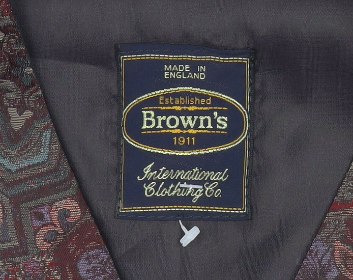 Mens UK Size M C&A Regular Multicoloured Suit Waistcoat