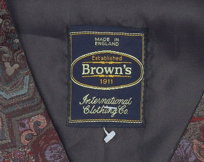 Mens UK Size M C&A Regular Multicoloured Suit Waistcoat