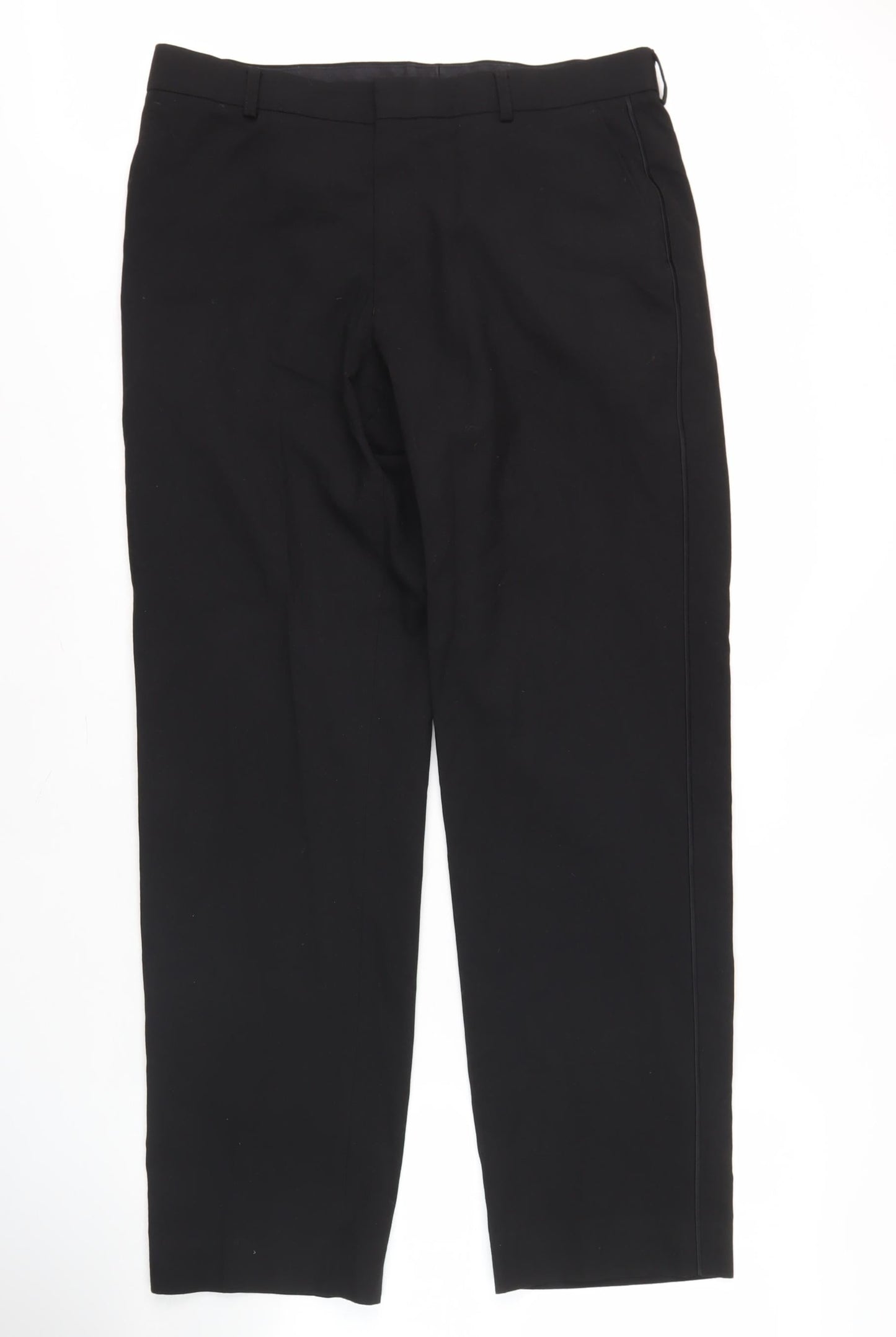 Marks and Spencer Men's Black Trousers 34 Inch Waist