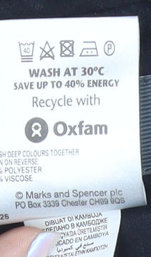 Marks and Spencer Men's Black Trousers 34 Inch Waist