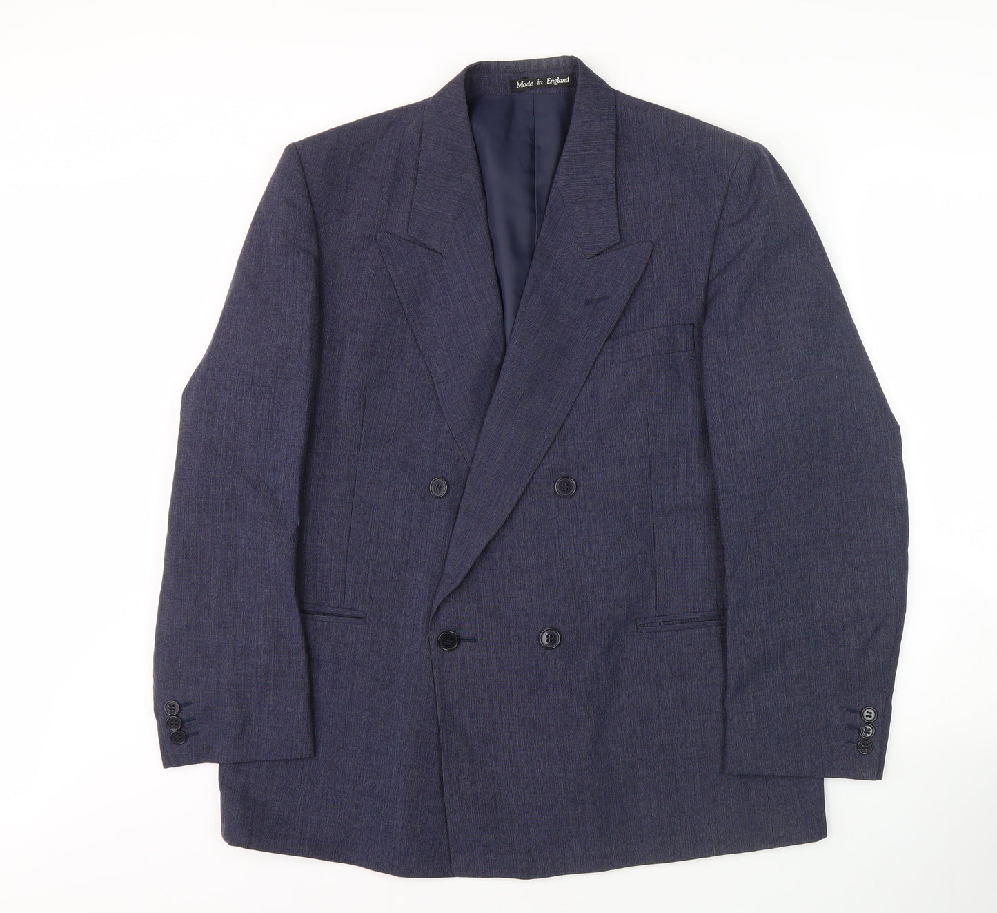 Mens UK Size 40 Harbarry of England Regular Blue Suit Jacket
